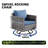 Cedrial Premium All-Weather Wicker 7 - Person Patio Conversation Set with Cushions-1112983896
