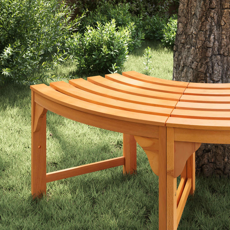 Solid Wood Outdoor Bench, 45cm H x 160cm W x 80cm D