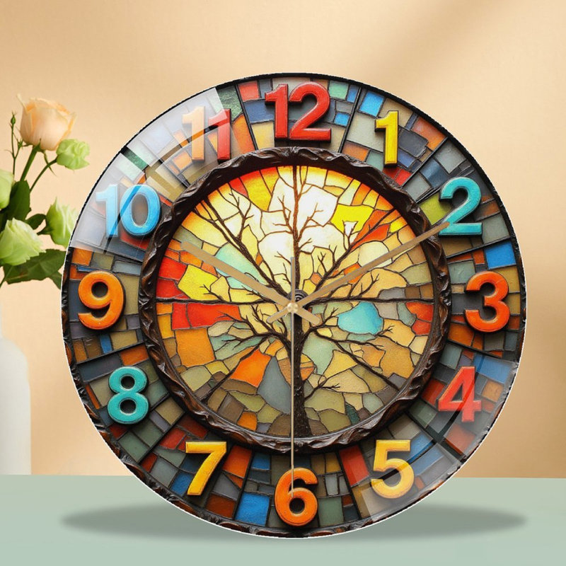 Horloge murale arbre 12 po