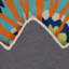 Floral Area Rug in Blue/Green/Orange-308707893