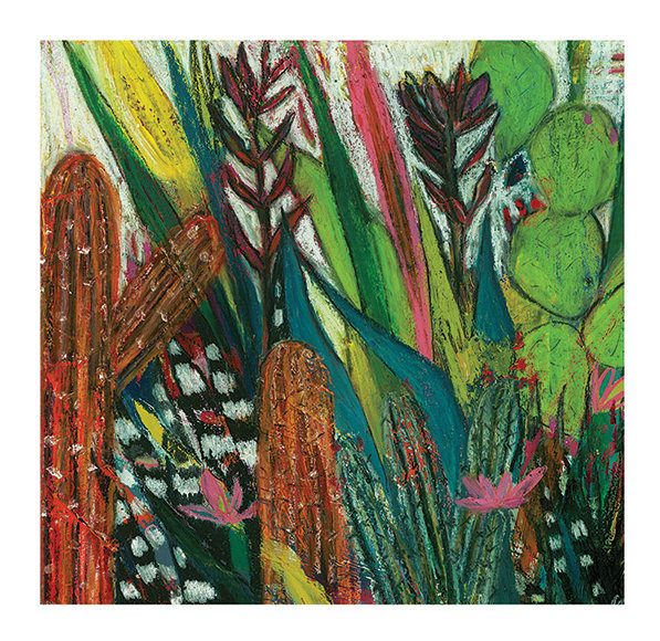 Jungle Boogie by Shyama Ruffell - Square Painting, No Mount