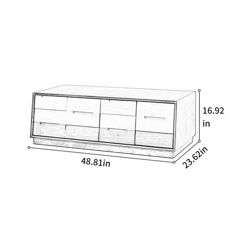Table basse en bois massif