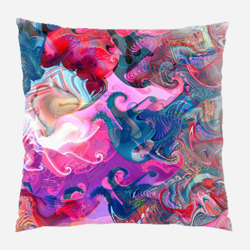 Coussin décoratif Osburn, Intérieur, Microsuède