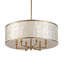 Lustre cylindrique 24 lumières 6 pouces Capiz-382826765