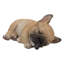 Statue chiot bulldog français dormant