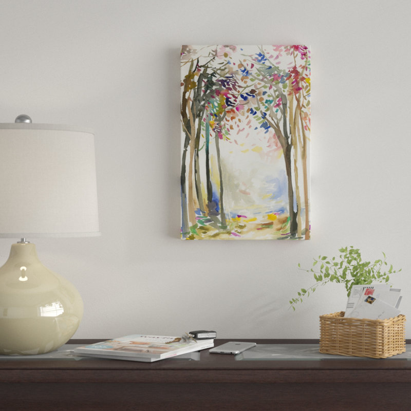 «Sunny Path I», reproduction sur toile, H 40 po x l 26 po x P 1,5 po, Pas de tapis, Toile tendue