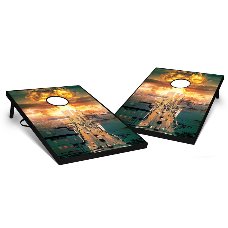 Ensemble de cornhole 2 'x 3' Zombie Apocalypse