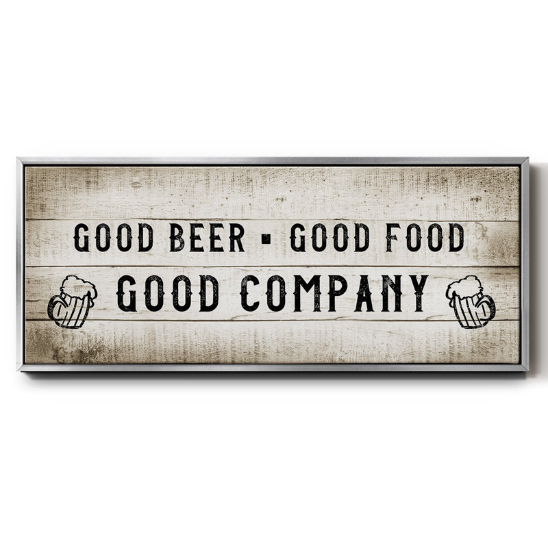 Good Company - Toile encadrée, H 12 po x l 30 po