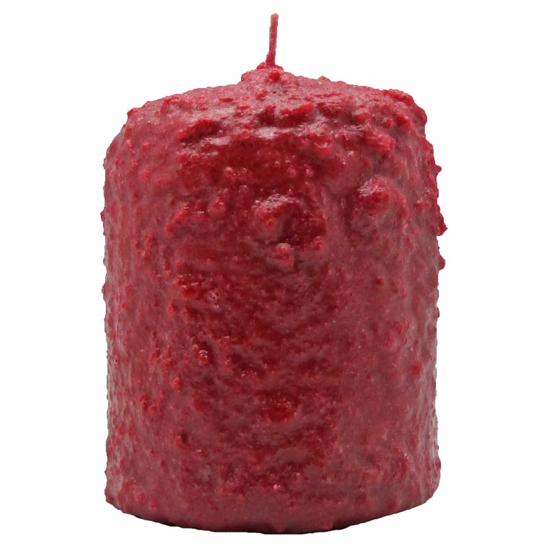Bougie fantaisie pour pomme macintosh, Bougie grasse grosse H 4 po x l 3,5 po x P 3,5 po