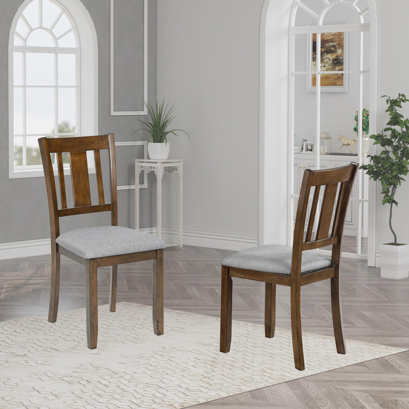 Ensemble de 4 chaises de salle à manger en bois, Noyer
