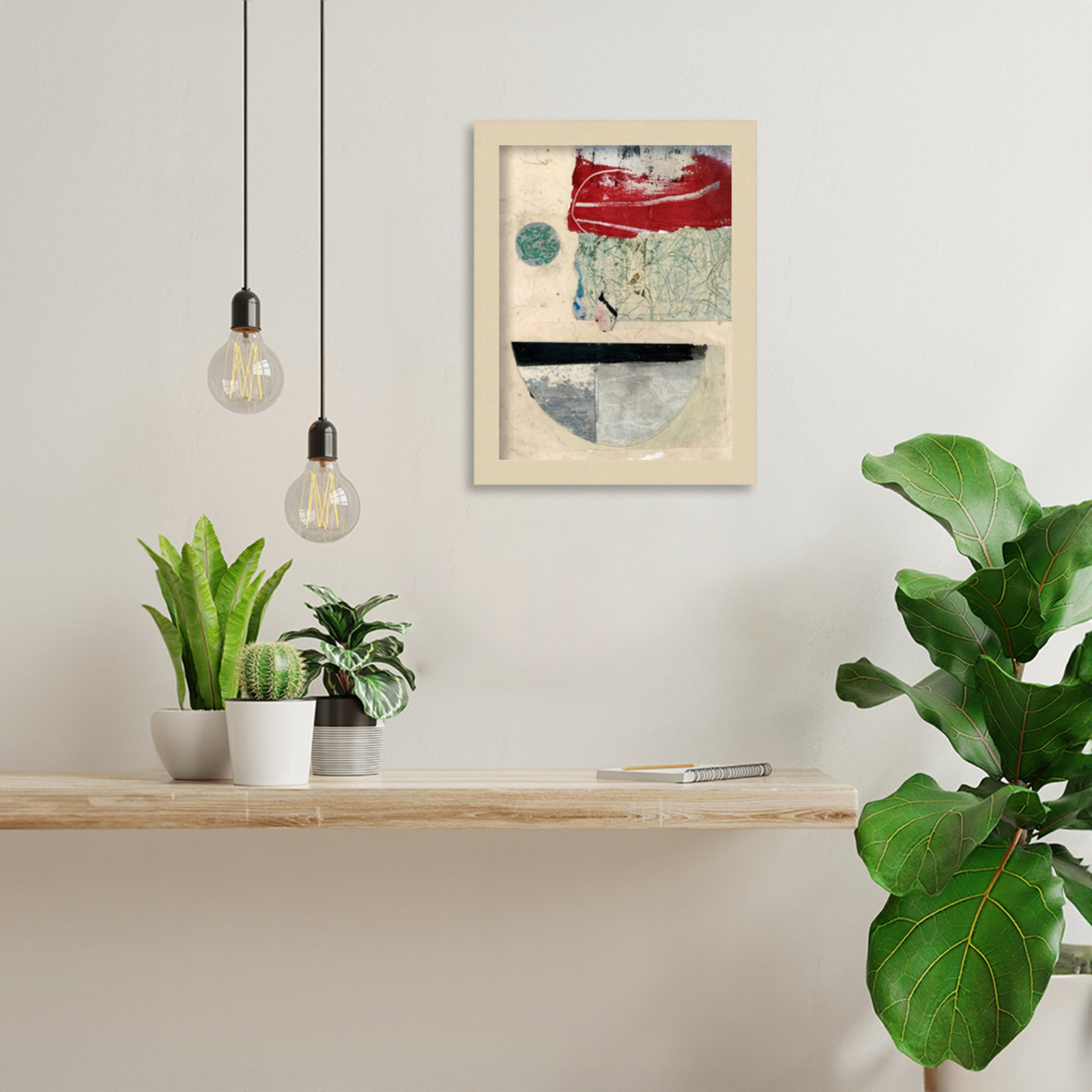 Fresno "Natural Elements No. 2" Print, Brown, 13" H x 10" W