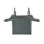 Ensemble de 2 tabourets de bar 29 po en rotin PE sans accoudoirs, gris