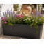 Isla Trough Planter Pot, Concrete Effect Pot, Indoor and Outdoor Large Plant Pot with Drainage Hole-1309139808-1309139835