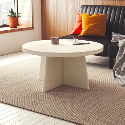 Liam Round Coffee Table Plaster