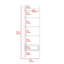 70.31'' H x 22.04'' W Ladder Bookcase