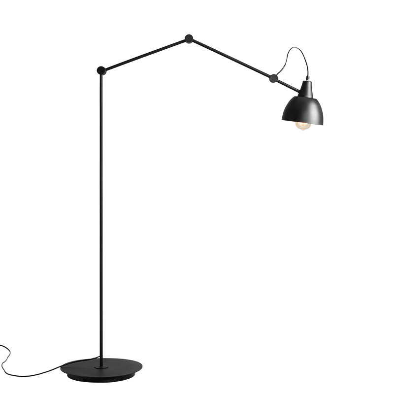 Chiles 233cm Black Task Floor Lamp