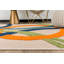 Tapis ivoire / bleu marine / orange à tissage plat Alyse-1155121549