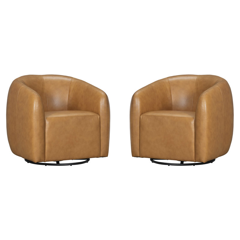 Ensemble de deux fauteuils pivotants à bascule, Renaissance Cayanne