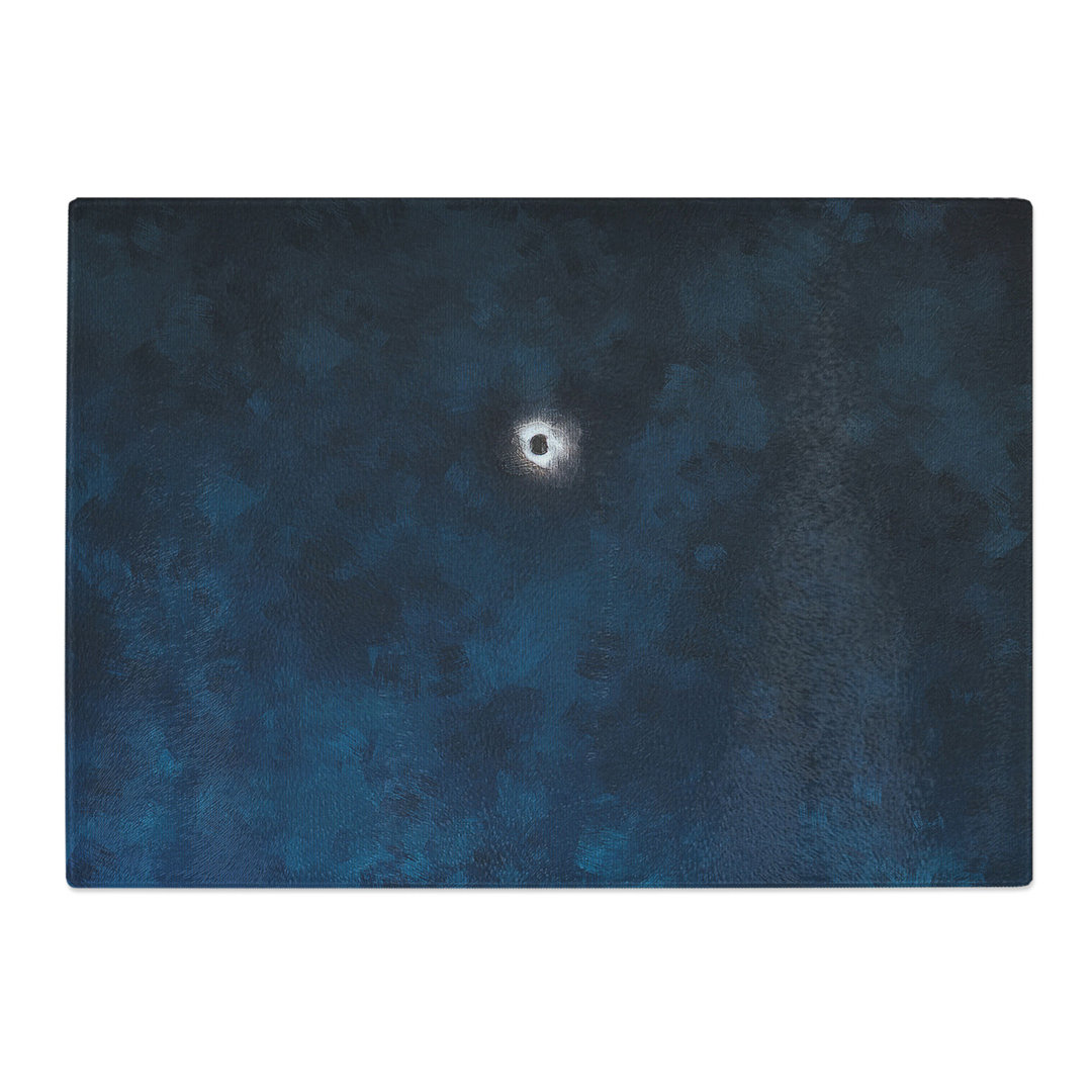 Tempered Glass Total Eclipse of the Sun Painting Chopping Board