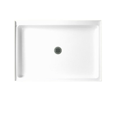 Solid Surface 34"" x 48"" Single Threshold Shower Base -  Swan, SF03448MD.010