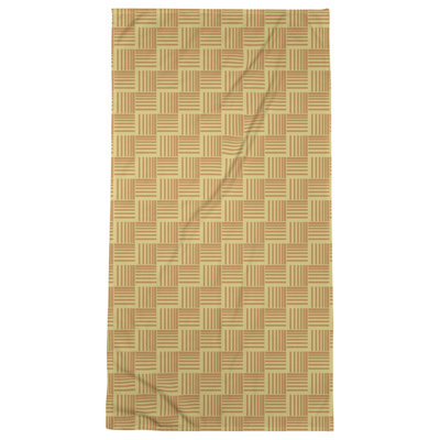 Serviette de bain à rayures Baskettressée classique