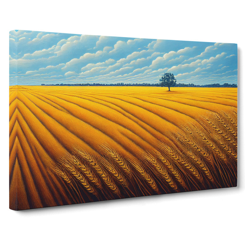 Magical Wheat Field - Wrapped Canvas Print