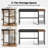59" Metal Base Computer Desk with Power Outlet-86179276