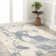 Cooper-John Abstract Marbled Modern Blue/Cream Rug