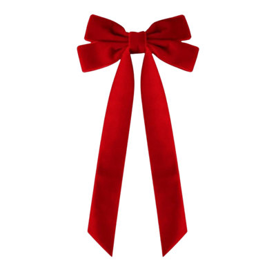 Christmas Decorative Bows Set Large Hanging Bow Ornaments with Long Streamers for Decoration Christmas Decorations Gifts