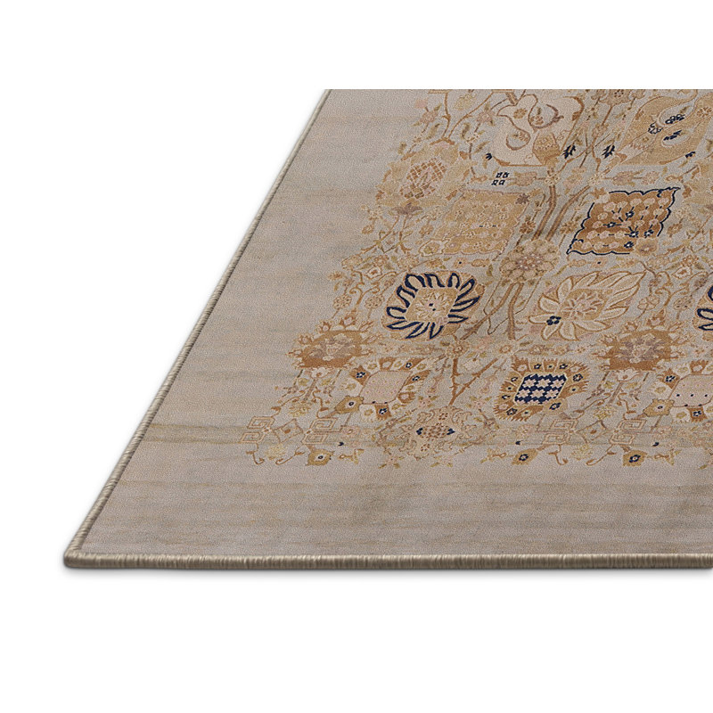 Tapis oriental beige / gris, Rectangle 4 pi x 6 pi