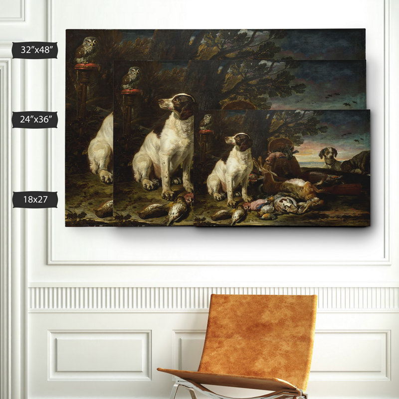 «Dead Birds and Game», reproduction, H 18 po x l 27 po x P 1,5 po, Toile tendue