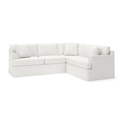 Conradina 2-Piece Slipcovered Sectional by Birch Lane