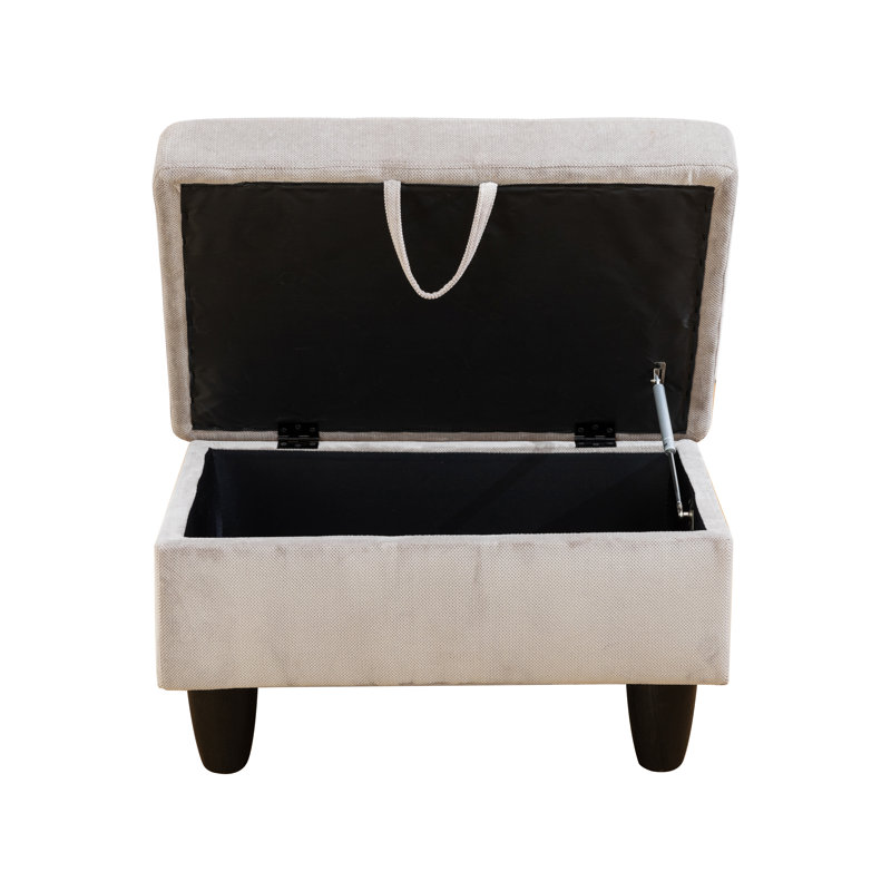 Repose-pieds Claritza, Gris blanc