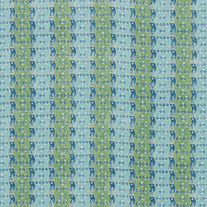 Tissu à rayures Ottilie, Vert