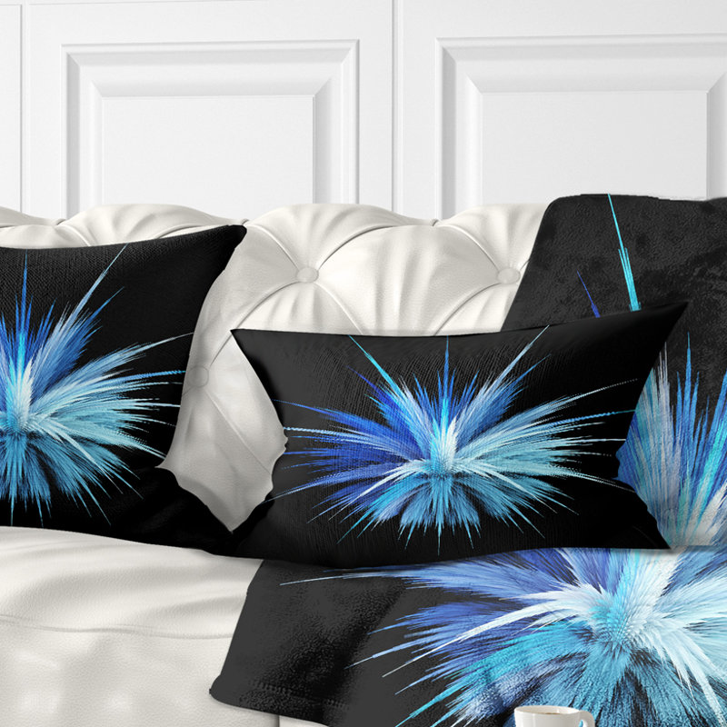 Coussin lombaire en couleur florale de cristaux