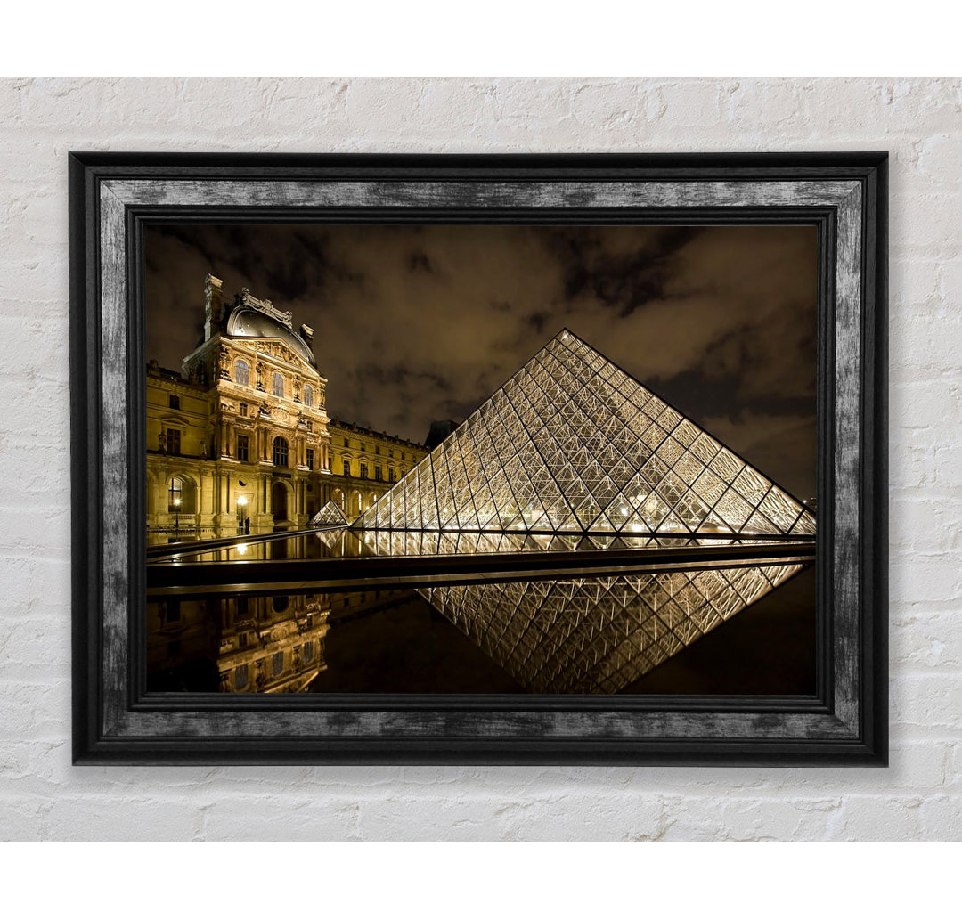 Louvre Museum Paris Frankreich - Einzelner Bilderrahmen Kunstdrucke