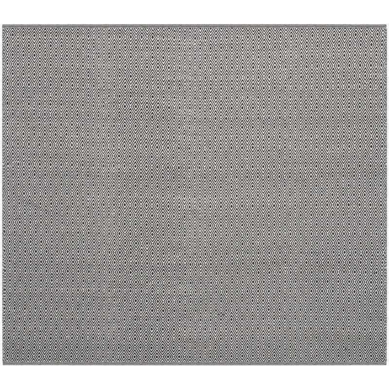 Dryden Hand Woven Cotton Ikat Rug, Square 6'