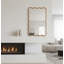 Miroir décoratif rectangulaire en bois massif de 20 po x 30 po couleur bois naturel naturel pour chambre à coucher, salle de bain, salon et entrée-1477873944
