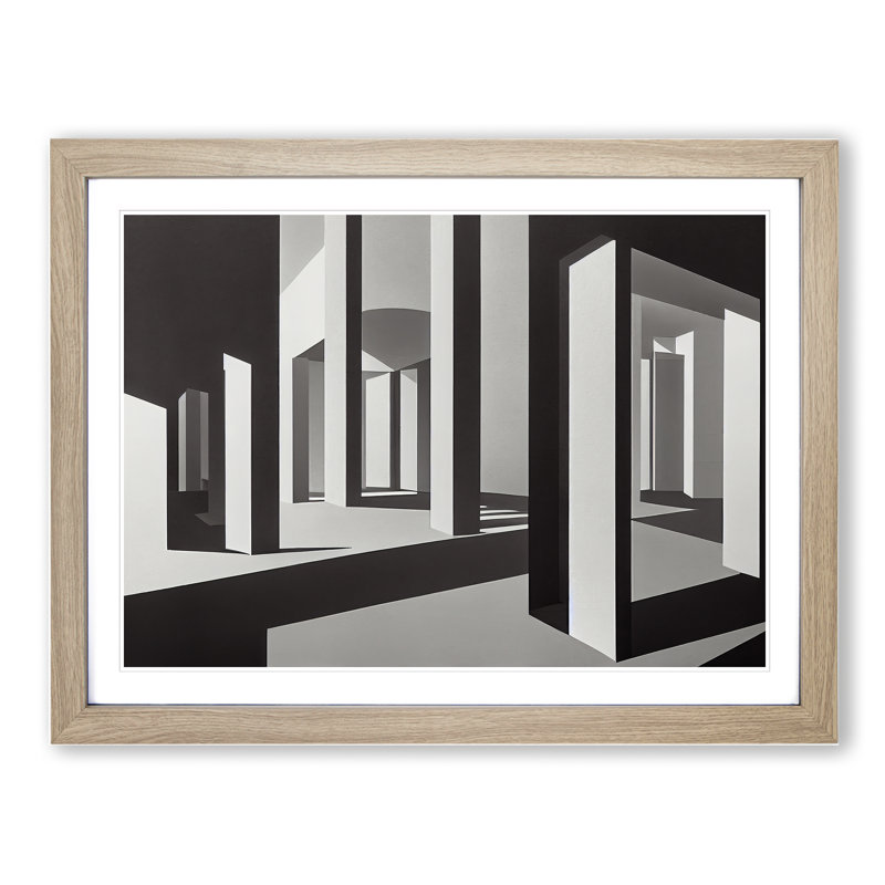 Architecture - Single Picture Frame Print, 46cm H x 64cm W, Oak Framed
