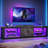 Kruszewski 80" TV Stand for 85", TV Stand with LED Lights & Two Storage Cabinets-1992243080