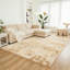 Tapis beige à poils longs moelleux et moelleux, idéal pour les salons, les chambres à coucher et les chambres d'enfants-6423596-21265675