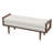 Fudo Upholstered Bench With Wood Base - Cream Boucle