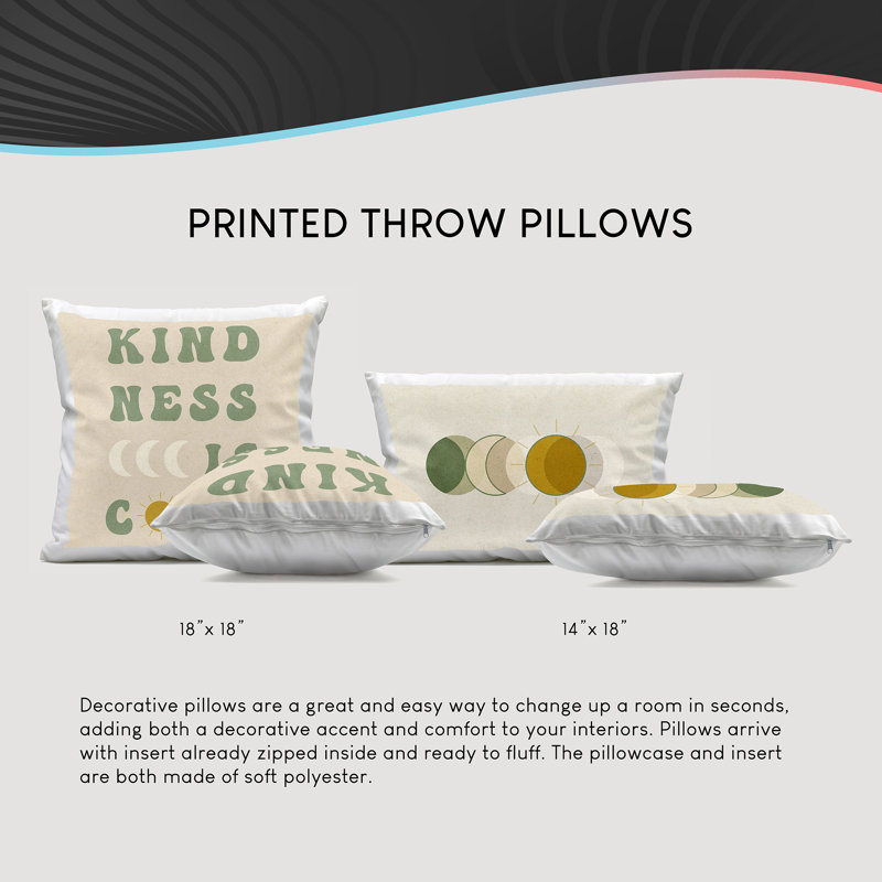 Looming Green Palms Decorative Printed Throw Pillow Design by Michael Tienhaara