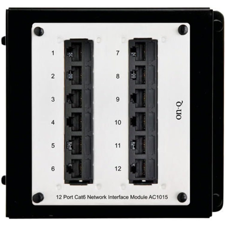 Legrand On-q 12-port Cat 6 Network Interface Module