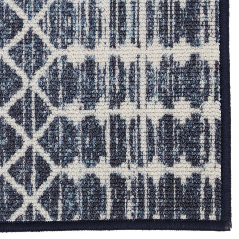 Tapis bleu area Casandra, Rectangle 5 pi x 7 pi