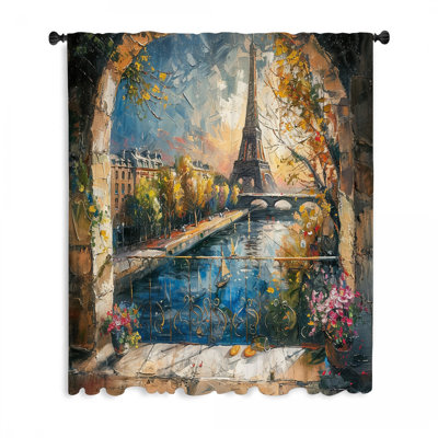 Panneau de rideau transparent Polyester