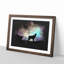 Howling Wolf with a Galaxy Forest - Picture Frame Graphic Art Print-56863500-56863503