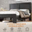 Base de lit plateforme en bois-162795746