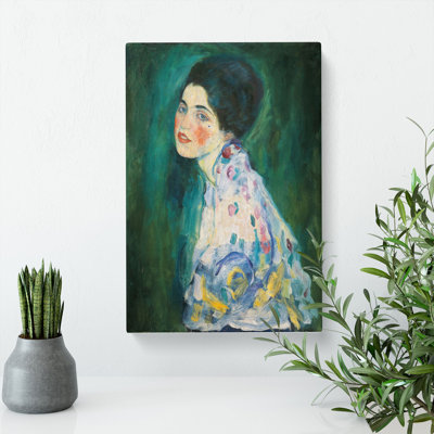 Portrait Of A Lady by Gustav Klimt - Wrapped Canvas Painting