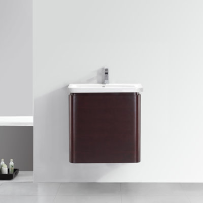 24" Single Wall-Hung 2 Drawer Vanity Set